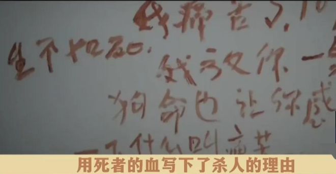 2014年河南男子杀2名少女在宾馆抱尸体睡觉事后墙上写下血字(图7)